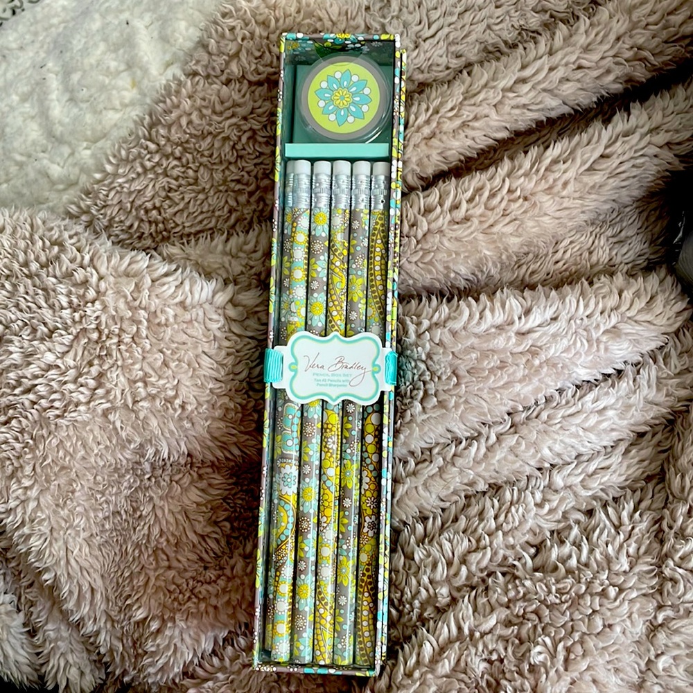 Vera Bradley Pencil Box Set